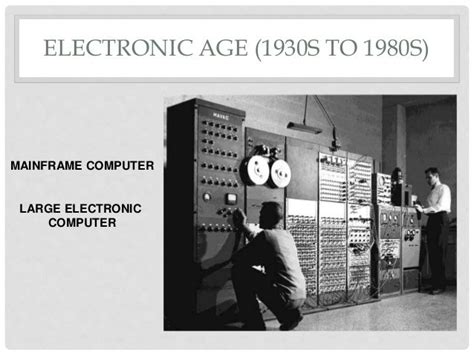 mainframe computer electronic age|The Evolution of Traditional to New Media .